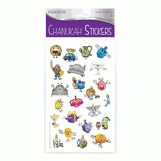 Chanukah Sticker Sheet - Jewish Depot