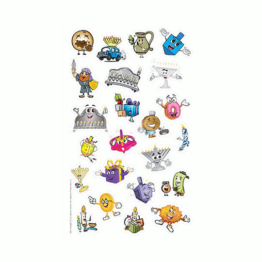 Chanukah Sticker Sheet - Jewish Depot