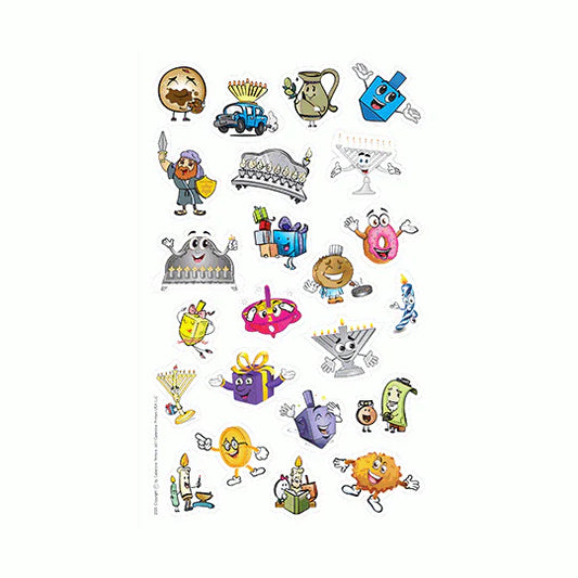 Chanukah Sticker Sheet - Jewish Depot