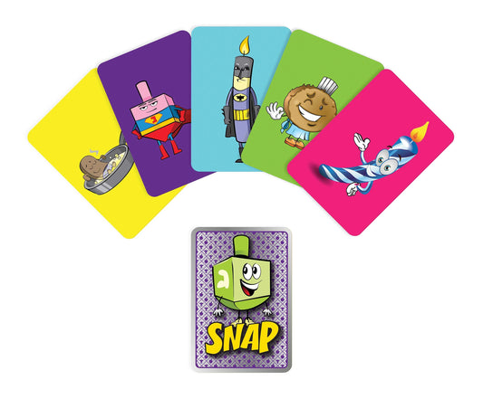 Chanukah Snap Card Game – Festive Family Fun with 26 Pairs of Colorful Cards