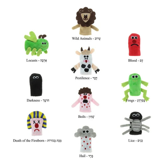 10 Plagues Finger Puppets - Jewish Depot