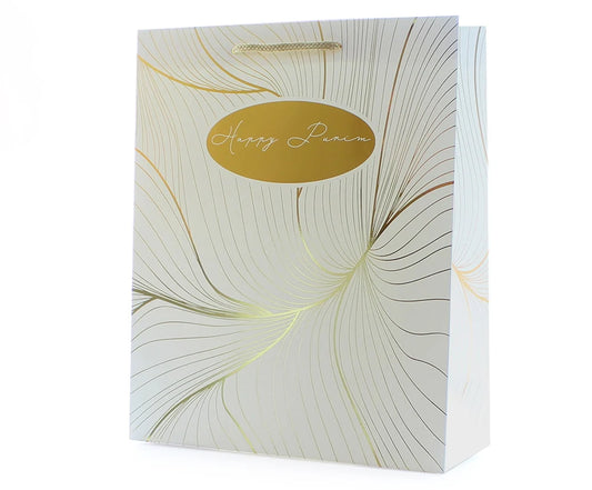 Luxury Holographic Purim Paper Bags – Large | Pack of 12