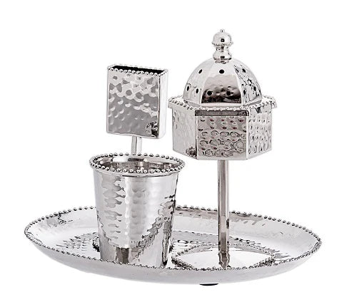 Handcrafted Stainless Steel Havdalah Set – Set of 4