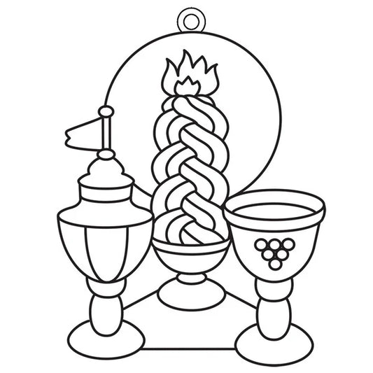 Havdallah Suncatcher - Bulk Pack of 12 (Paint Not Included)