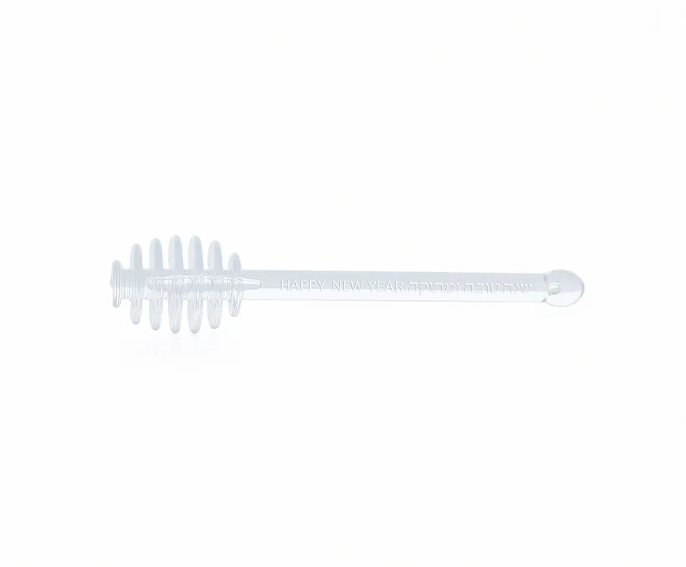 Rosh Hashanah Honey Dipper - Handcrafted with New Year Blessings - Jewish Depot