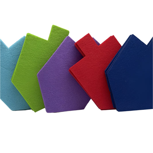 Felt Dreidel Shaped 25 Pack - Jewish Depot