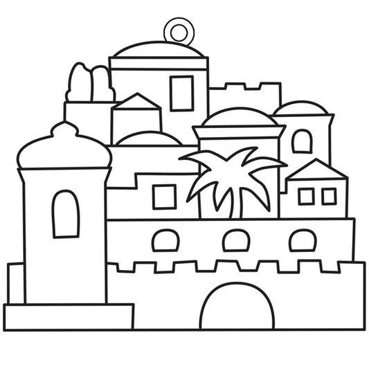 Yerushalayim Suncatchers - Bulk Pack of 12 (Paint Not Included)