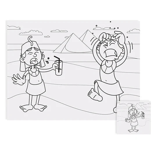 Passover Placemat and Coasters Set for Kids – 6 Themed Sheets