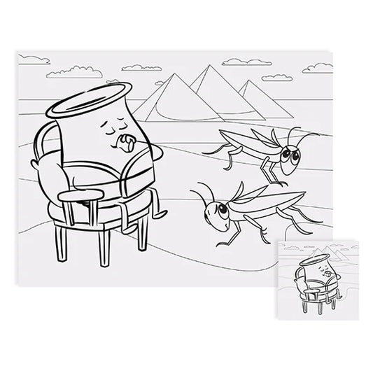 Passover Placemat and Coasters Set for Kids – 6 Themed Sheets