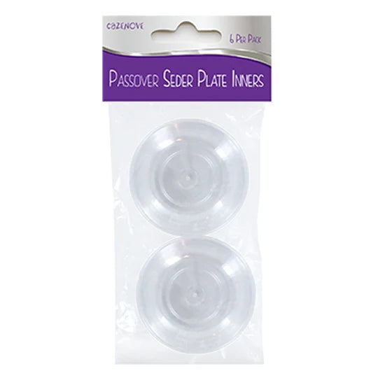 Pack of 6 Seder Plate Inners - Acrylic Liners for Protection and Easy Serving