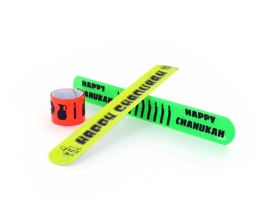 Chanukah Slap Bands – Snap-On Bracelets for Kids 3 Pack
