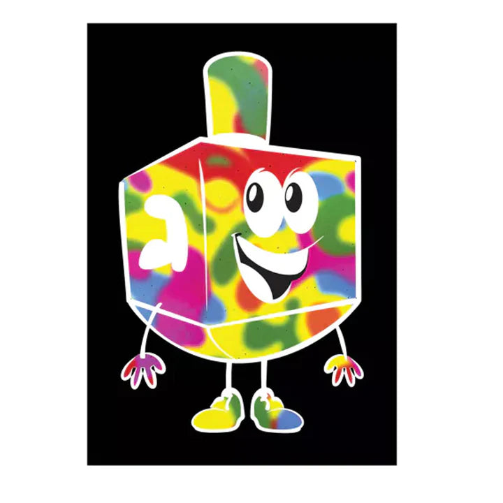 Dreidel Scratch Art (10 PK) - Jewish Depot