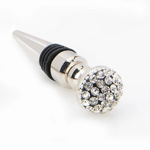 Stainless Steel Bottle Stopper with Diamonds 6PK - Jewish Depot