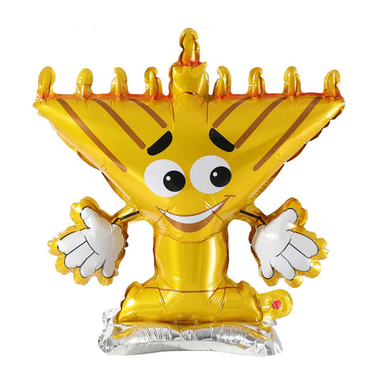 Menorah Table Top Balloon – Festive Hanukkah Decor