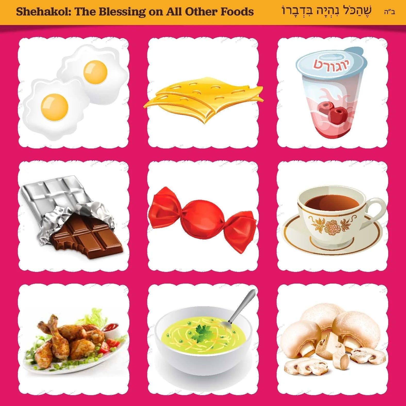 Tu B'Shevat Memory Game - 8x8 Grid for Kids & Families - Jewish Depot