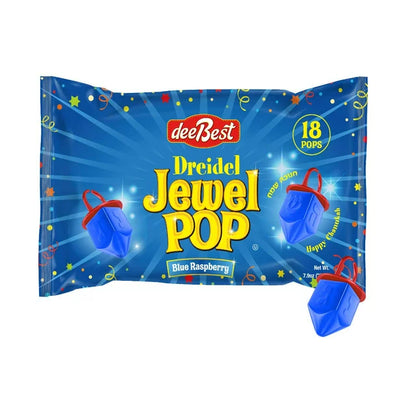 Dreidel Jewel Pop Lollipop Rings - 18 Pack