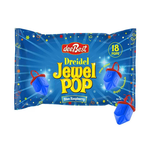 Dreidel Jewel Pop Lollipop Rings - 18 Pack