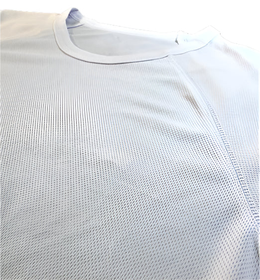 DryTzit - Kosher Sports T-Shirt Tzitzis – Moisture-Wicking Mesh with Side Slits – Sizes XS–XXL – Yellow, Blue, White, Red & Green