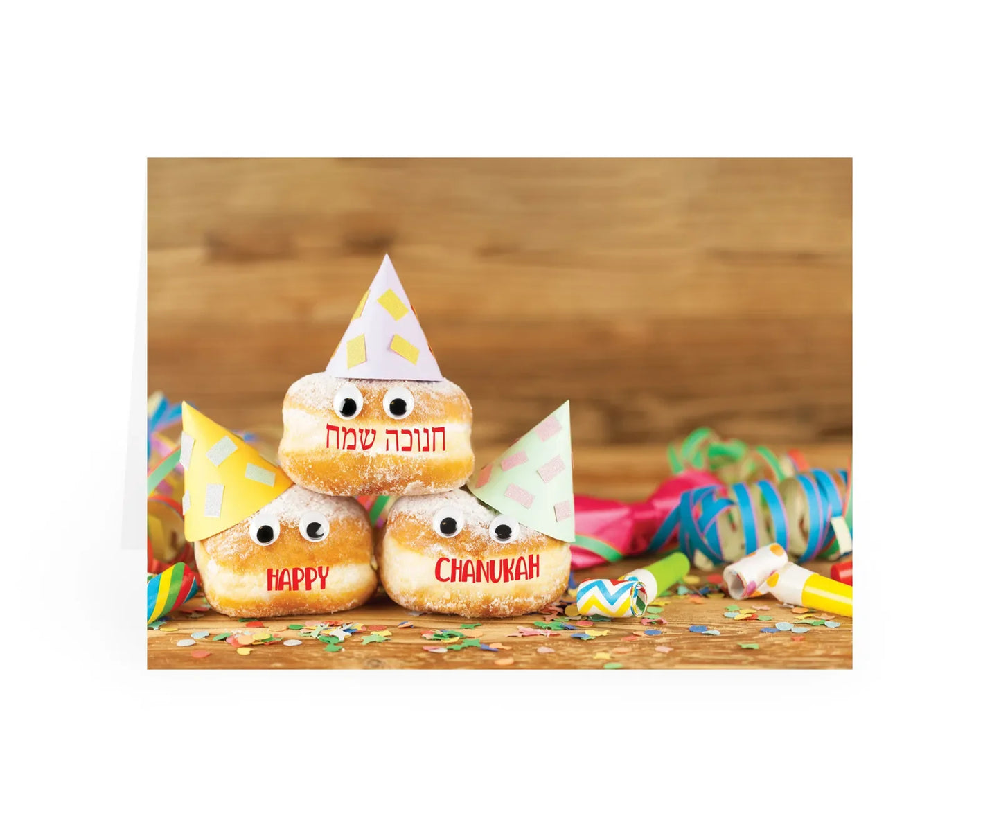 Chanukah Pack of 5 Foiled & Glittered Cards - Available in 17 Designs