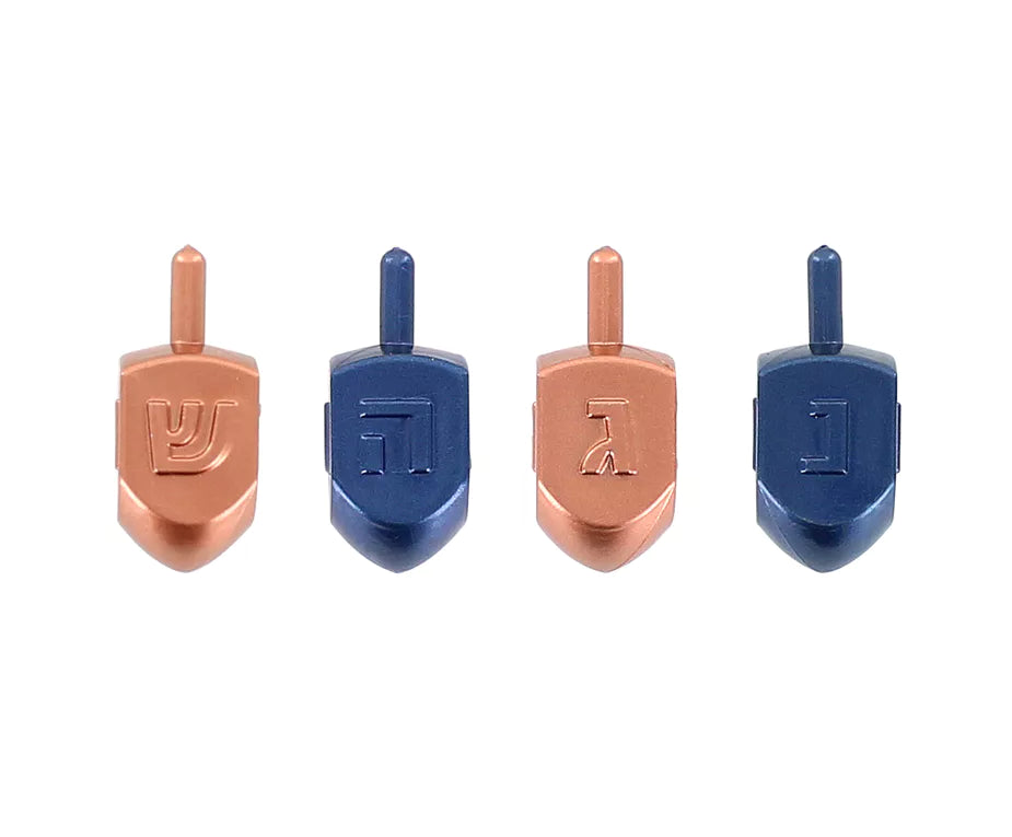 Gloss Dreidels 4 Pack- Available in 3 Color Options
