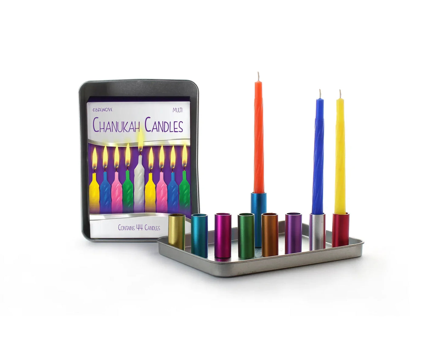 Magnetic Travel Menorah Gift Set – Portable Chanukah Menorah with Candles & Blessings