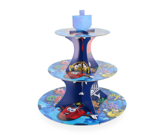 Chanukah Party Tableware & Cupcake Stand – Mix & Match Festive Essentials | Plates, Cups, Napkins & Display