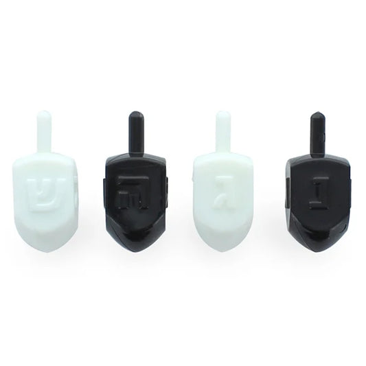Gloss Dreidels 4 Pack- Available in 3 Color Options