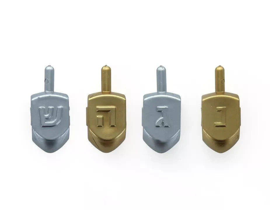 Gloss Dreidels 4 Pack- Available in 3 Color Options