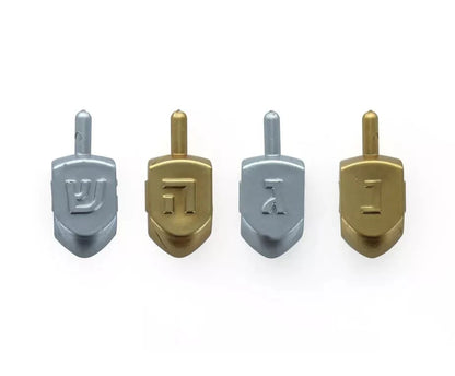 Gloss Dreidels 4 Pack- Available in 3 Color Options